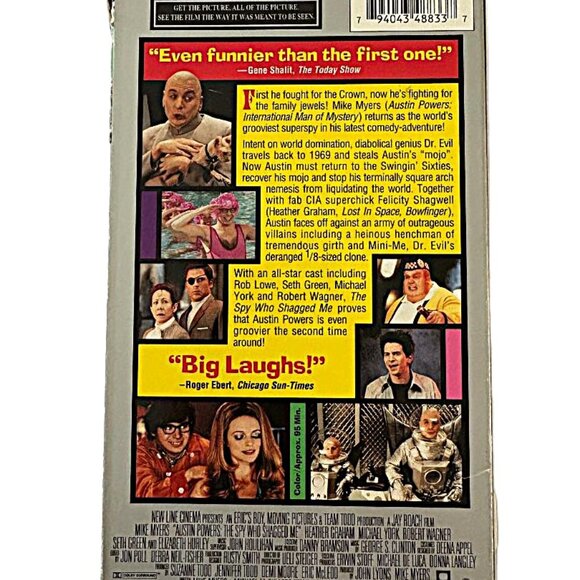 AUSTIN POWERS VHS TRILOGY Lot of 3 - Man of Mystery GOLDMEMBER Spy Shagged Me - Picture 4 of 5